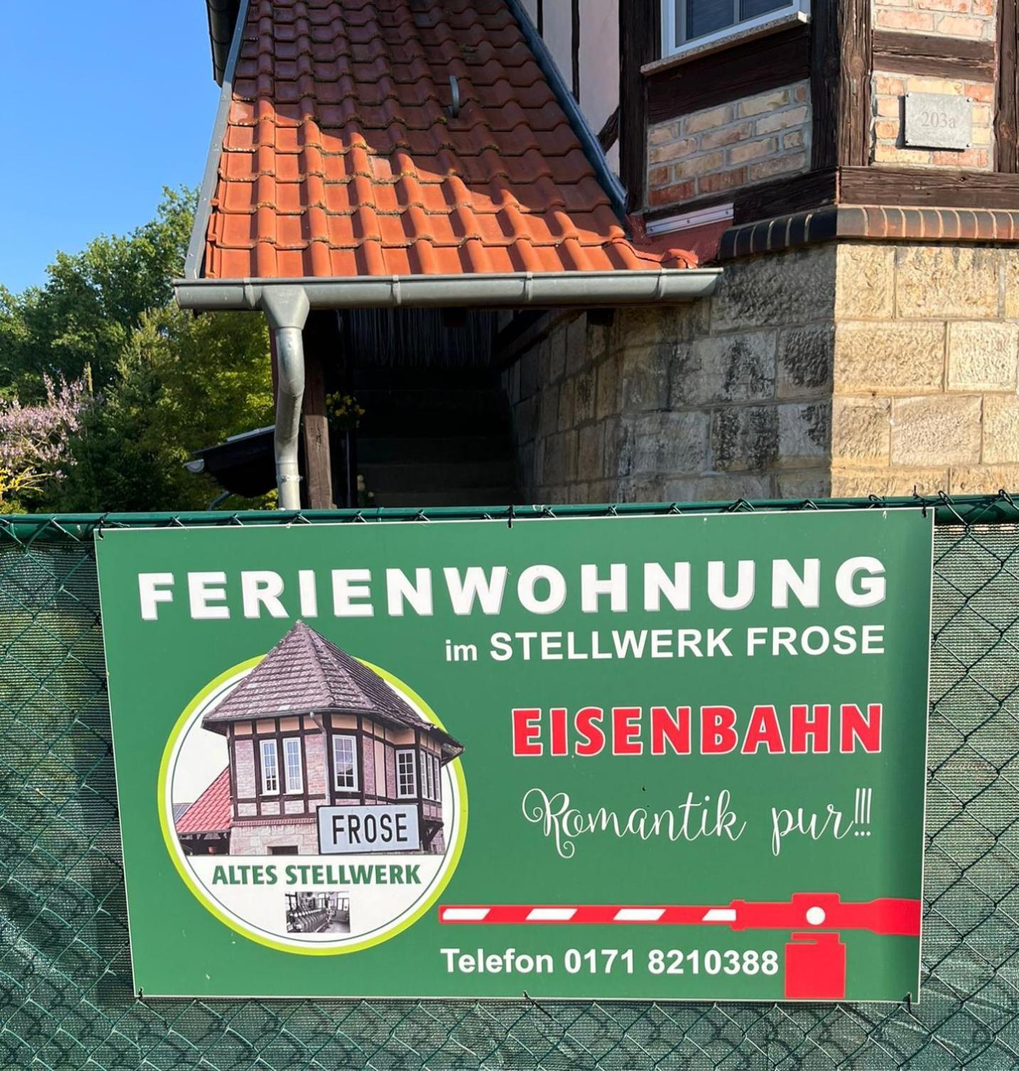 "Altes Stellwerk Frose" Am Froser See 외부 사진
